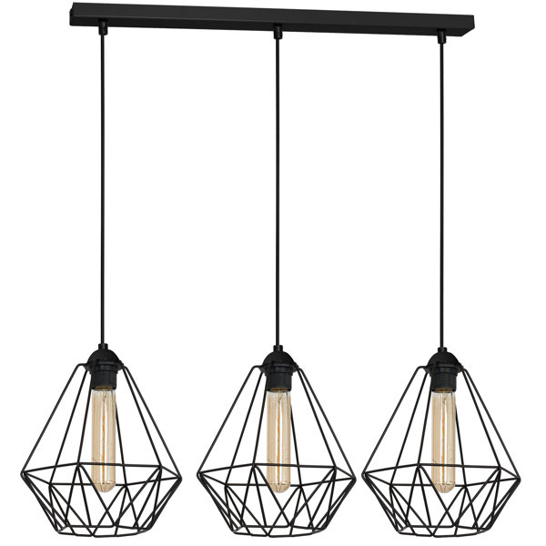 Borough Wharf Aerne 3 Light Kitchen Island Geometric Pendant Wayfair